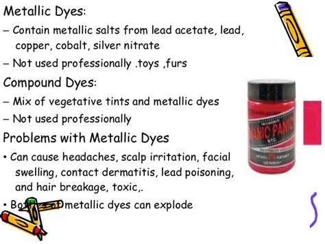 metallic salts in box dye|metallic salts hair dye.